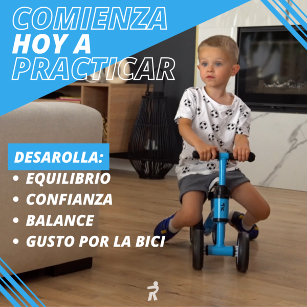 RZ004 | Rideez Bici de Equilibrio Bicicleta de balance sin pedales para Niño o Niña - Azul - Image 2
