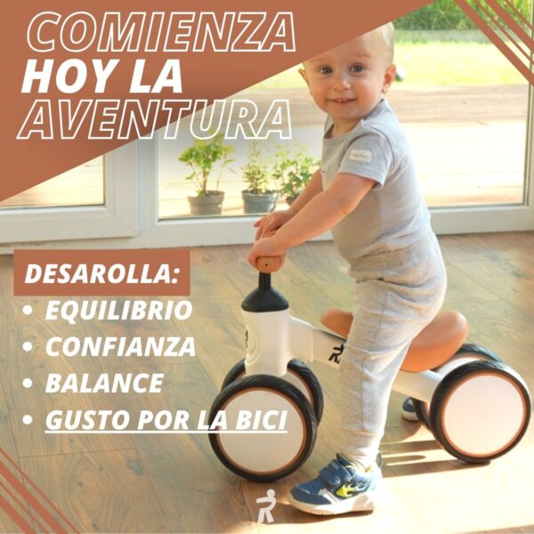 RZ001 | Rideez A Bici de Equilibrio Bicicleta de Balance sin pedales para Niño o Niña - Blanca - Image 3