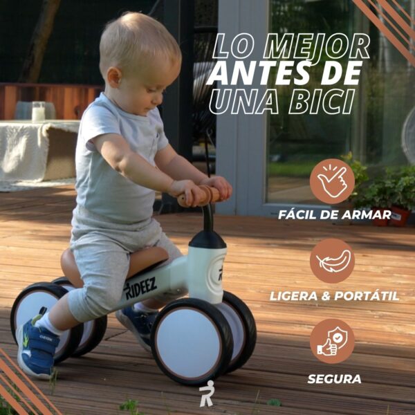 RZ001 | Rideez A Bici de Equilibrio Bicicleta de Balance sin pedales para Niño o Niña - Blanca - Image 5