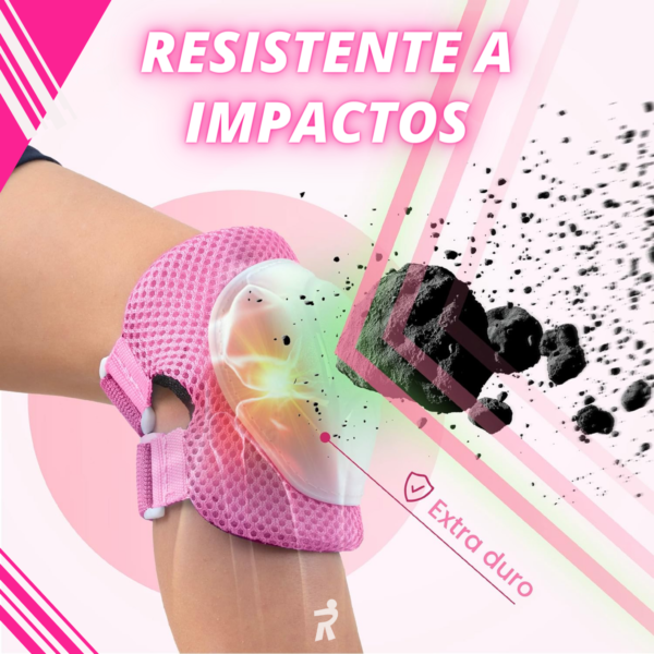 Rideez | Kit De Protección Bicicleta de Equilibrio y Patines para Niño Niña Rodilleras + Coderas + Muñequeras - Rosa - Image 7