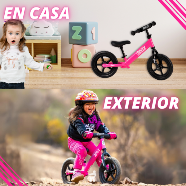 RZ002 | Rideez Bicicleta de Equilibrio Bici de Balance Sin Pedal para Niño Niña 2-5 años - Rosa - Image 8