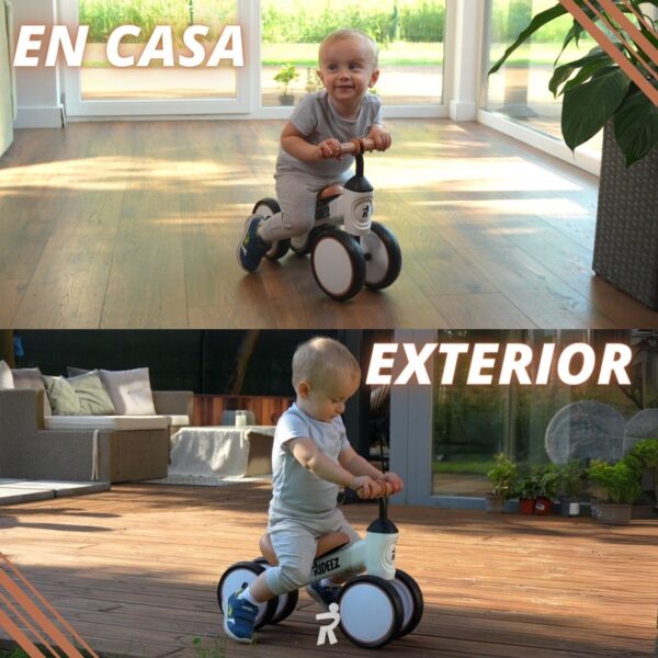 RZ001 | Rideez A Bici de Equilibrio Bicicleta de Balance sin pedales para Niño o Niña - Blanca - Image 8