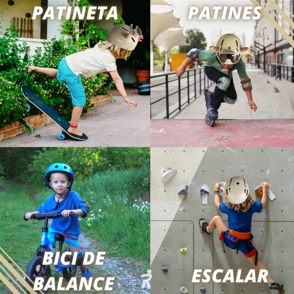 Rideez | Casco Infantil para Bicicleta de Equilibrio - Beige - Image 9