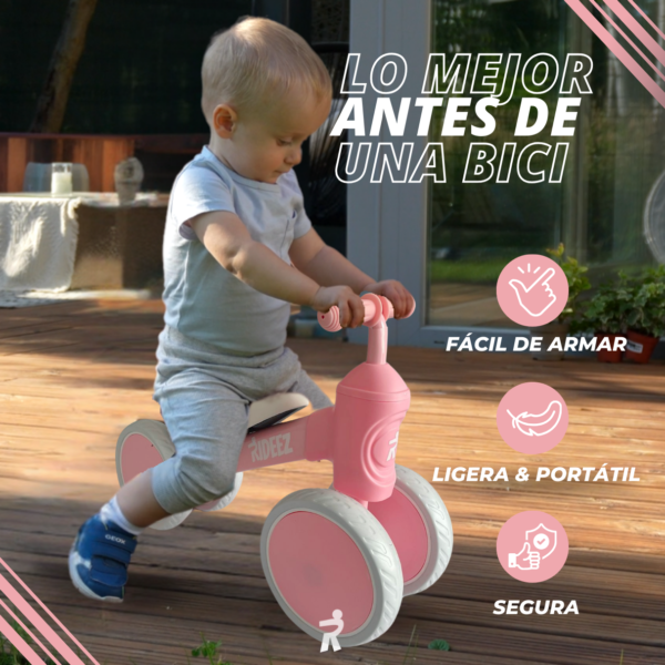 RZ001 | Rideez Bici de Equilibrio Bicicleta de Balance sin pedales para Niño o Niña - Rosa - Image 5