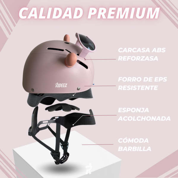 Rideez | Casco Infantil para Bicicleta de Equilibrio - Rosa - Image 5