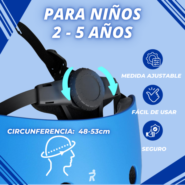 Rideez | Casco Infantil para Bicicleta de Equilibrio - Azul - Image 6