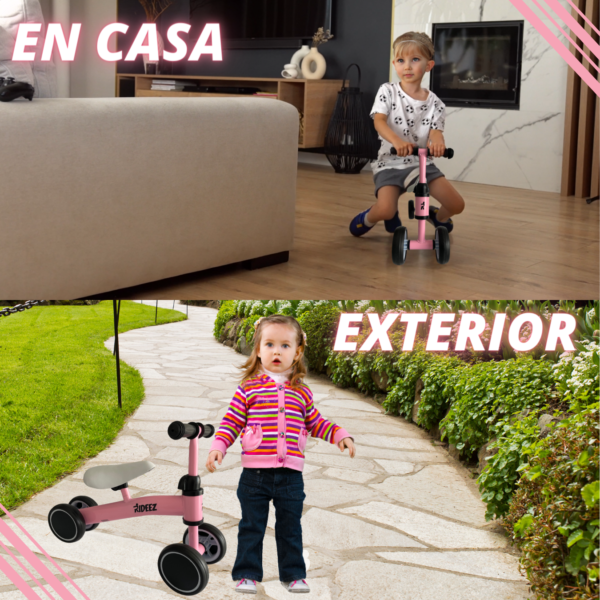 RZ004 | Rideez Bici de Equilibrio Bicicleta de balance sin pedales para Niño o Niña - Rosa - Image 7