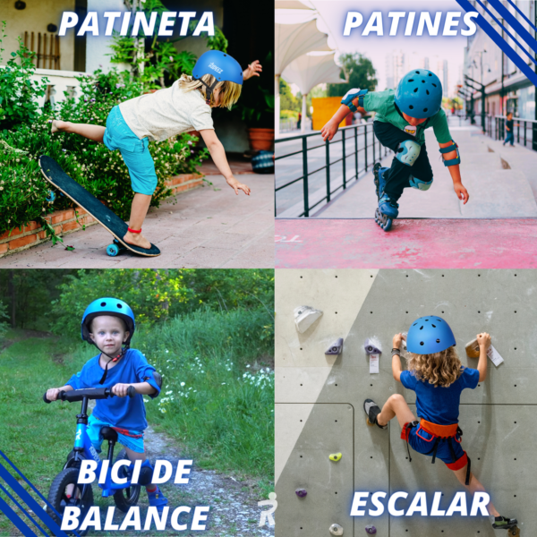 Rideez | Casco Infantil para Bicicleta de Equilibrio - Azul - Image 8